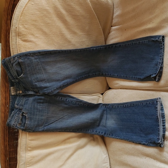 WOMENS JEANS AEROPOSTALE HAILEY FLARE SIZE 7/8 REGULAR - Picture 1 of 4